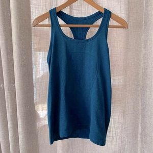 lululemon aqua athletic tank top